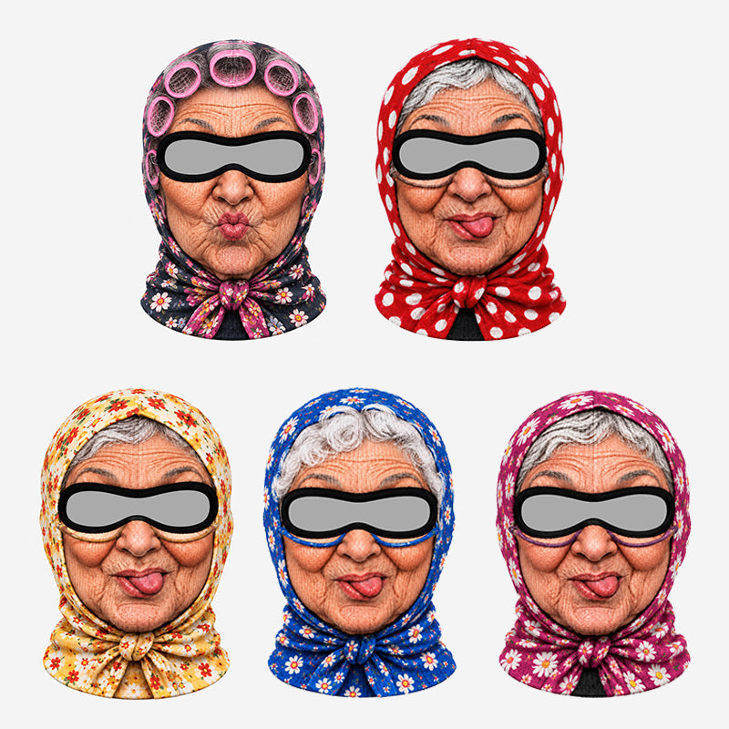 Grappig oma-skimasker voor feestjes en als geintje