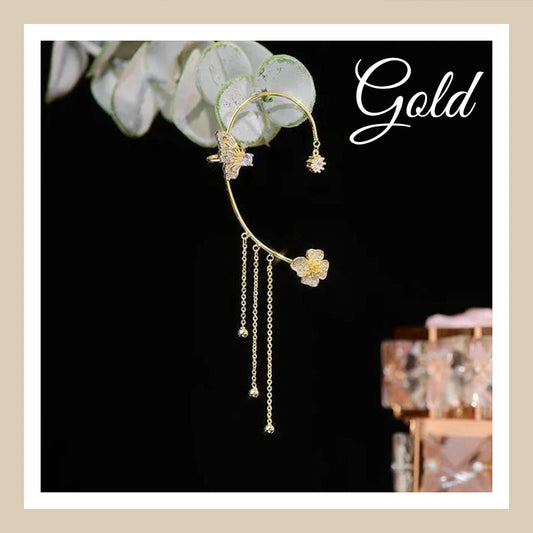 Vlinder kwastje stijl zirkoon oorbellen