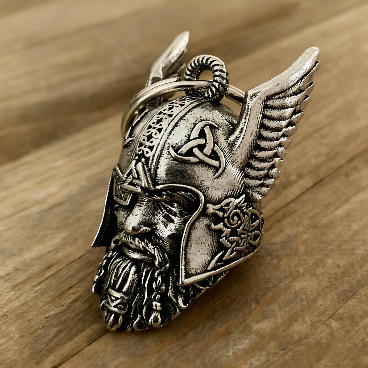 🛡️ Odin's Viking-talisman sleutelhanger beschermingsamule 🔔