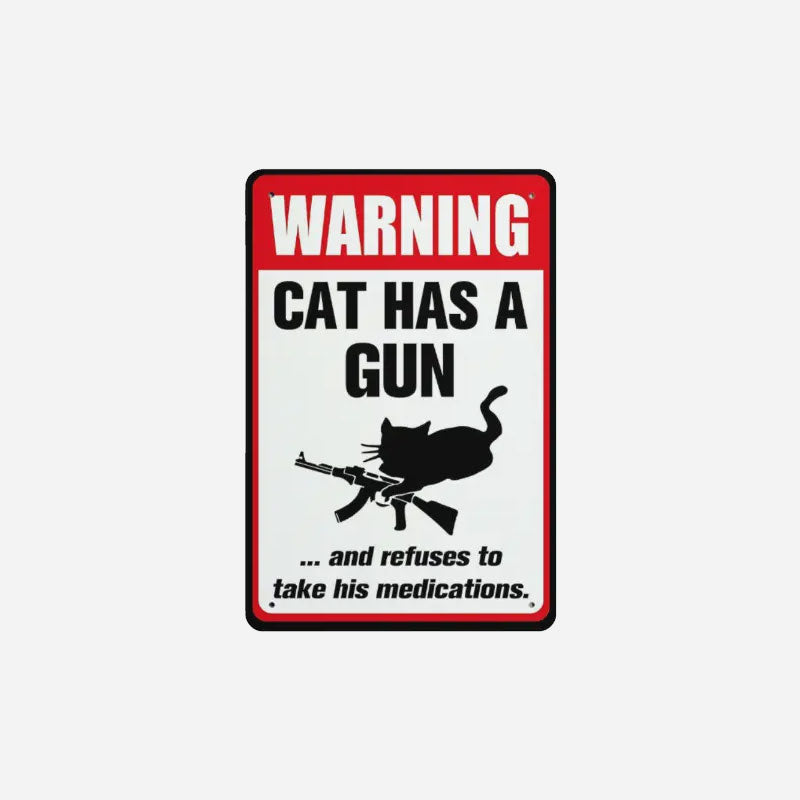 "Waakhond" Humoristisch Waarschuwingsbord 🐶 — Geef je buren iets om over te prate