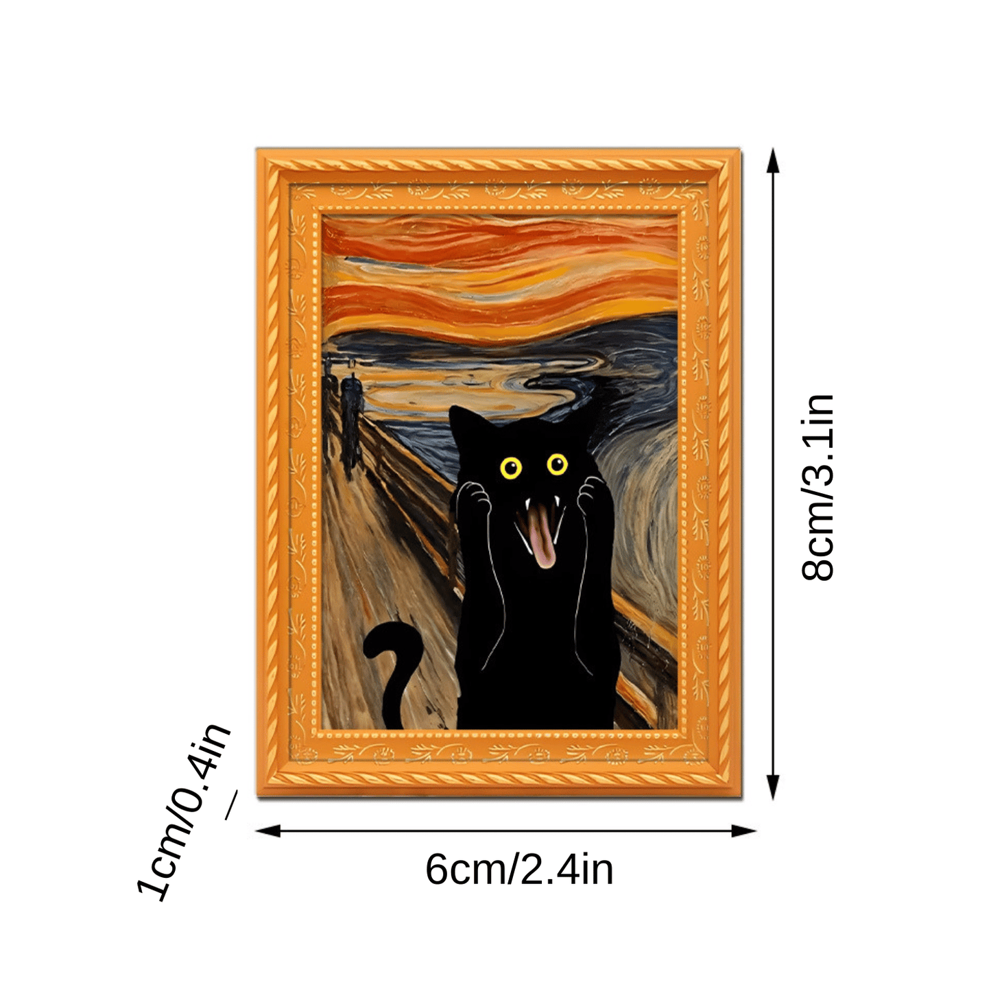 🌹 Schattige koelkastmagneten met katten – Betoverende kattenversiering met lijstje voor thuis en op kantoor 🐱✨