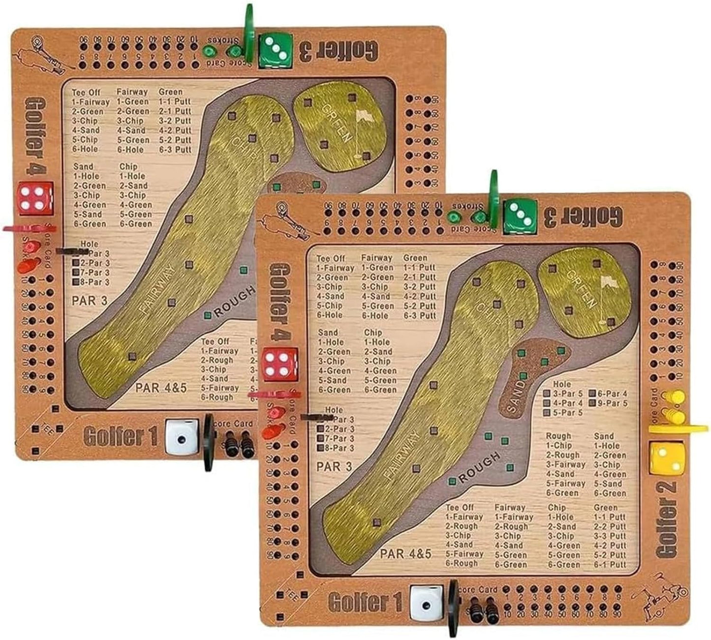 ⛳Tafelmodel dobbelsteengolfspel🎲✨