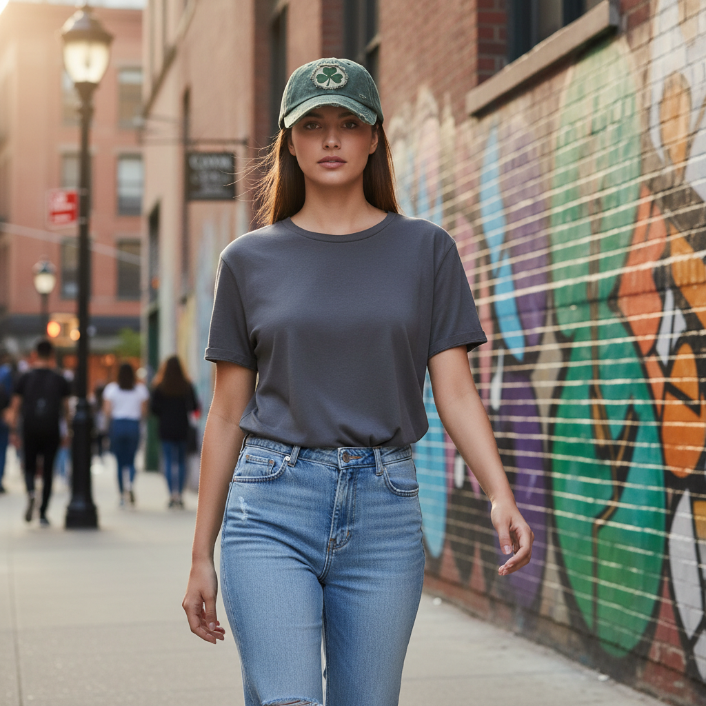 Vintage Shamrock Baseball Cap – Een symbool voor Iers geluk en tijdloze stijl