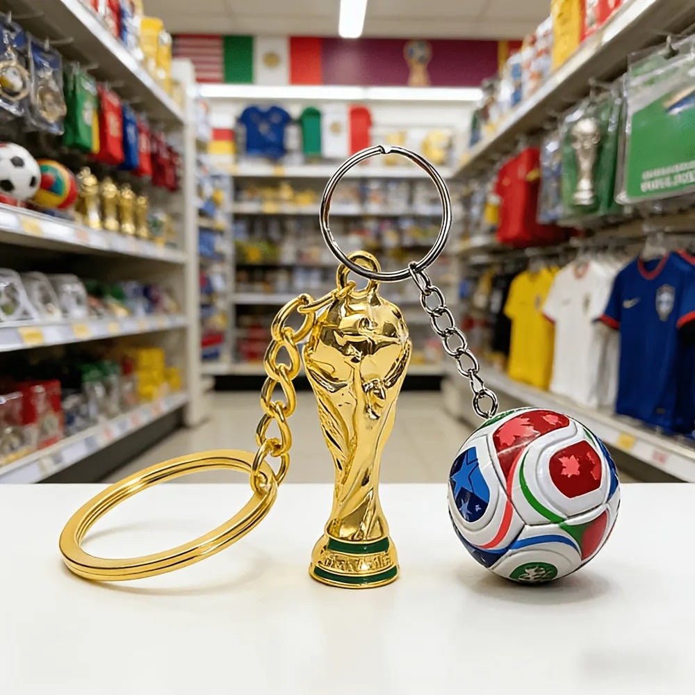 Sleutelhanger FIFA Wereldkampioenschap 2026 VS-MEX-CAN: Draag de geest van het spel overal met je mee ✨