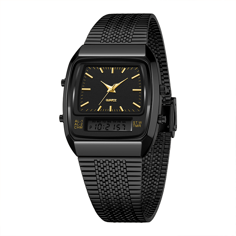 💥💥LIEBIG Roman Retro Dual System Multifunctioneel Digitaal Sporthorloge