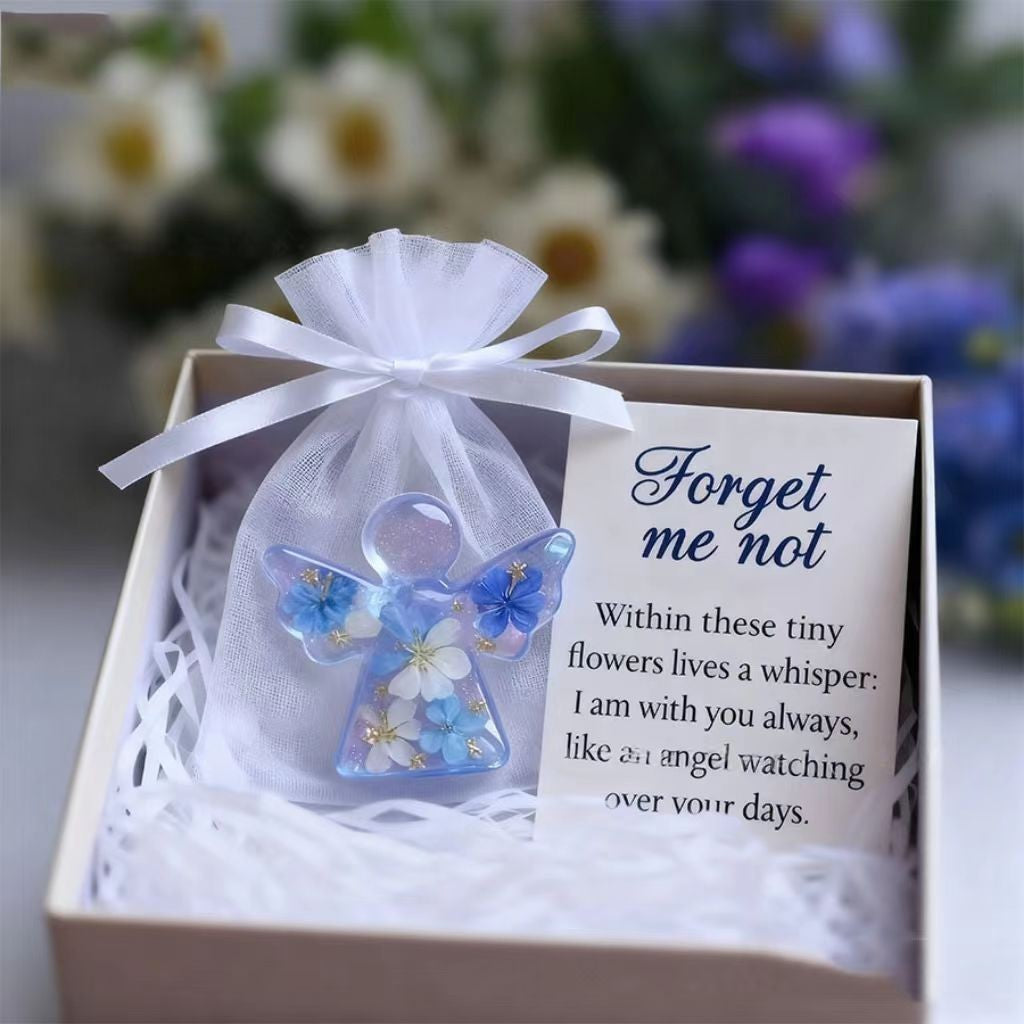 Vergeet-me-nietjes - Engeltjes Souvenirs, een geschenk van eeuwige herinnering, troost en hoop.