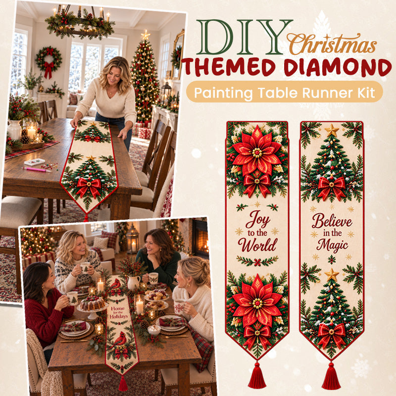 ✨ DIY-pakket voor een kerst-diamond painting-tafelloper