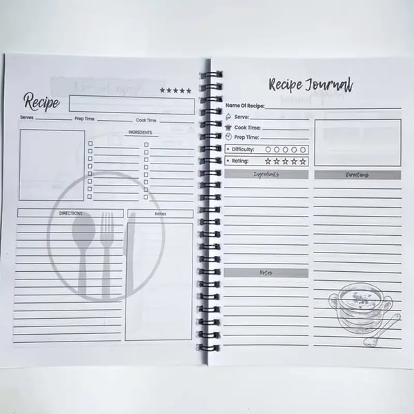 🔥Duurzaam spiraalgebonden receptenboe✨