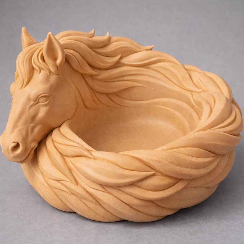 Paardenvormige opbergschaal