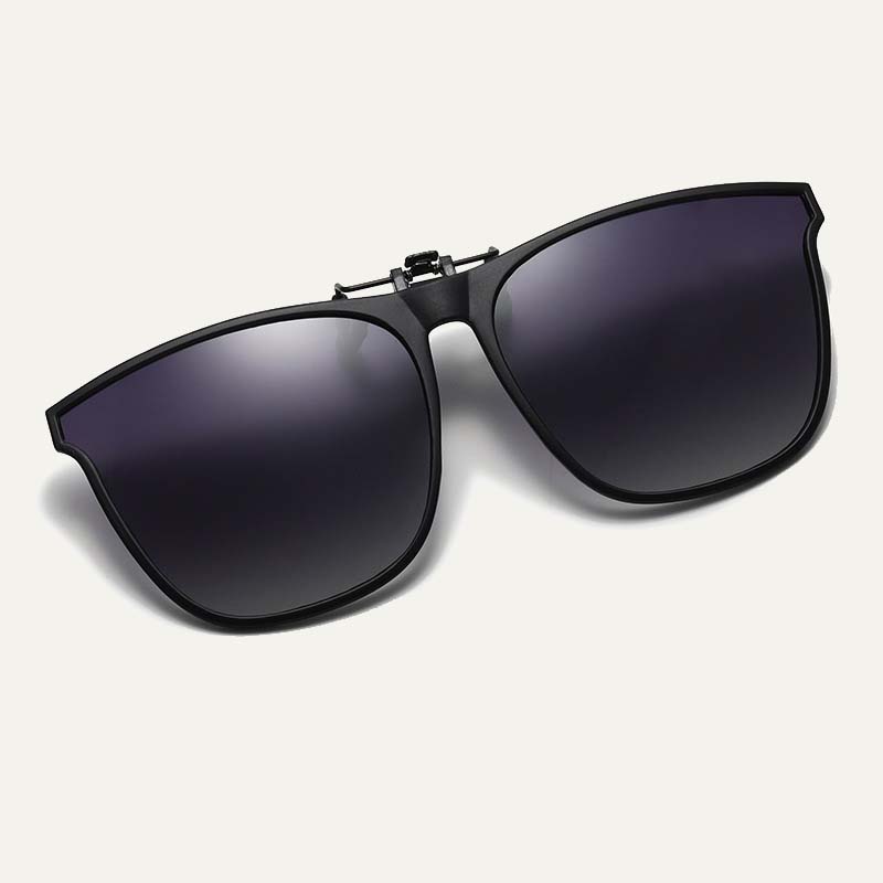 Nieuwe gepolariseerde clip-on zonnebril met flip-up ontwerp