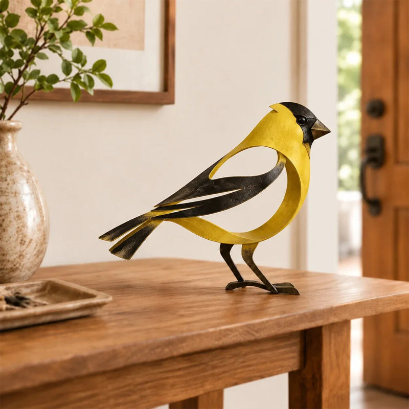 🕊️Elegant en minimalistisch metalen vogelsculptuur – Vluchtige momenten van lichtheid in de natuur!