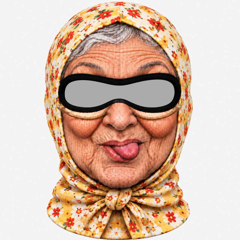 Grappig oma-skimasker voor feestjes en als geintje
