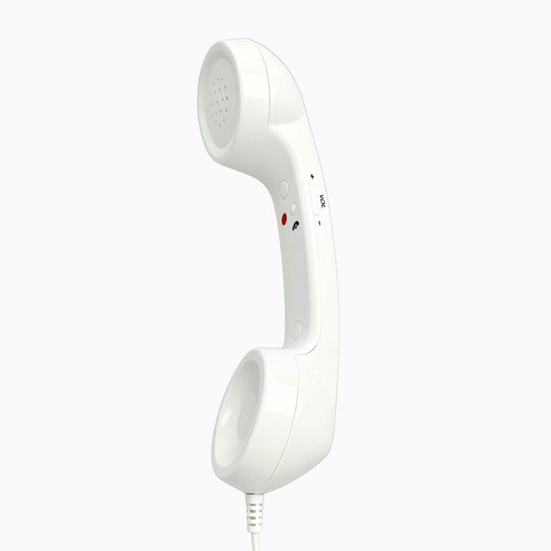 Retro telefoonhoorn voor telefoons met USB-C-aansluiting