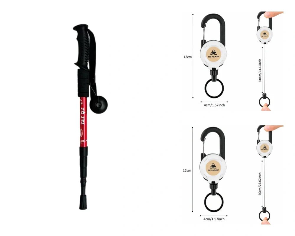 Verstelbare aluminium wandelstok