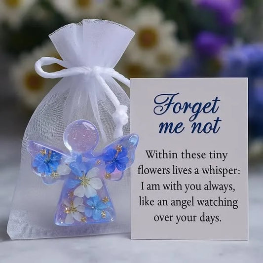 Vergeet-me-nietjes - Engeltjes Souvenirs, een geschenk van eeuwige herinnering, troost en hoop.