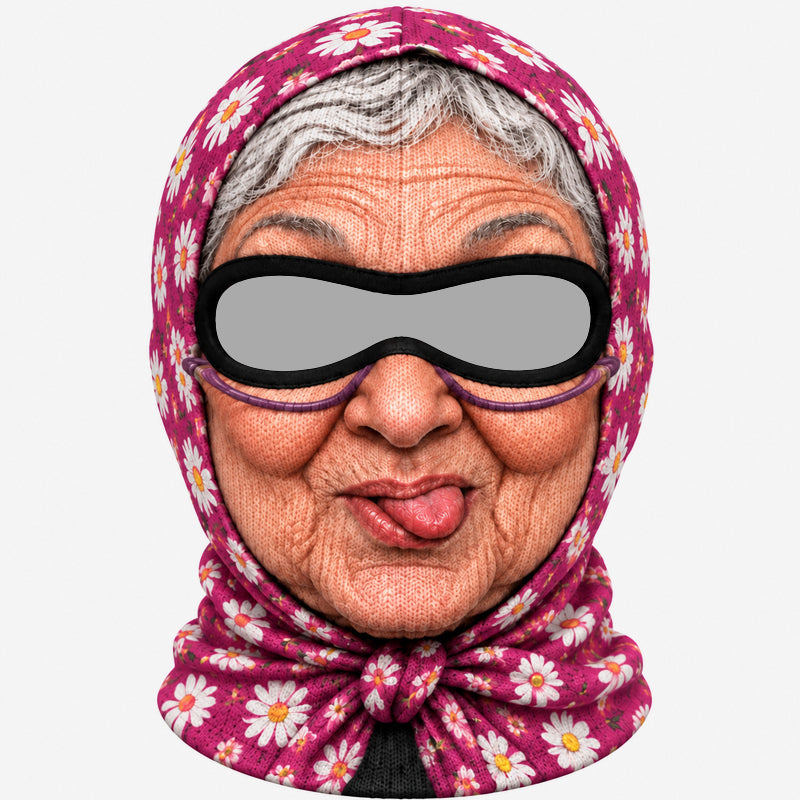 Grappig oma-skimasker voor feestjes en als geintje