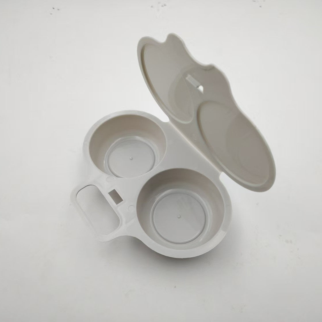 🍳Eierkoker voor de magnetron met deksel en handvat