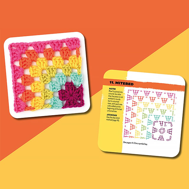 🎁Set haakkaarten met granny squares [50 unieke ontwerpen]🧵