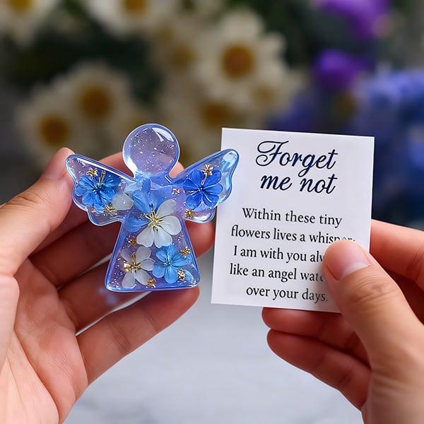 Vergeet-me-nietjes - Engeltjes Souvenirs, een geschenk van eeuwige herinnering, troost en hoop.