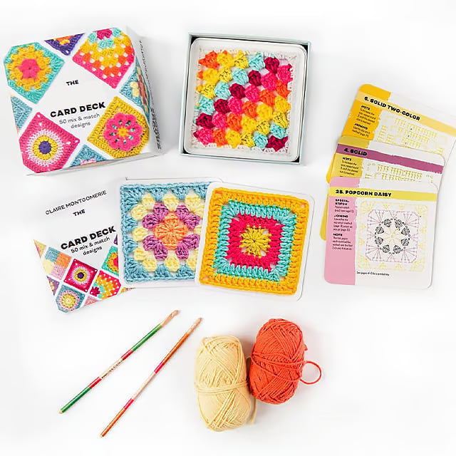 🎁Set haakkaarten met granny squares [50 unieke ontwerpen]🧵