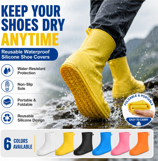 👟💧 Duurzame regenoverschoenen — waterdicht, antislip en opvouwbaar voor buitenavonturen
