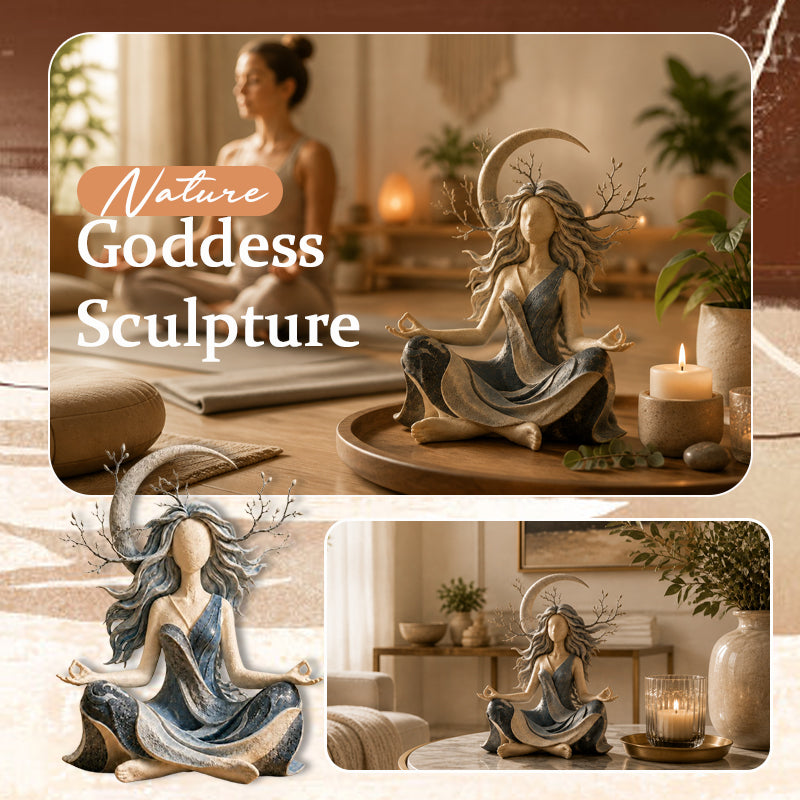 🧘‍♀️🌿 Beeld van de Godin van de Natuur — Breng pure rust en elegantie in huis! ✨