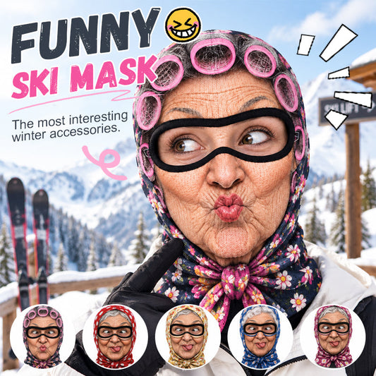 Grappig oma-skimasker voor feestjes en als geintje