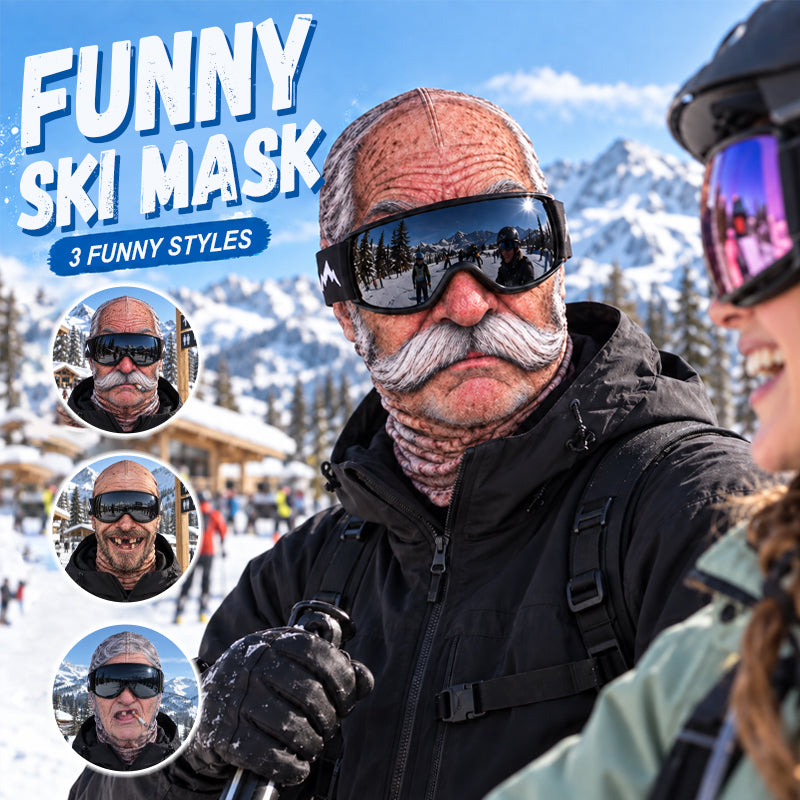 🎁😂 Grappig, realistisch skimasker – Het Perfecte Cadeau voor Winterliefhebbers! ⛄