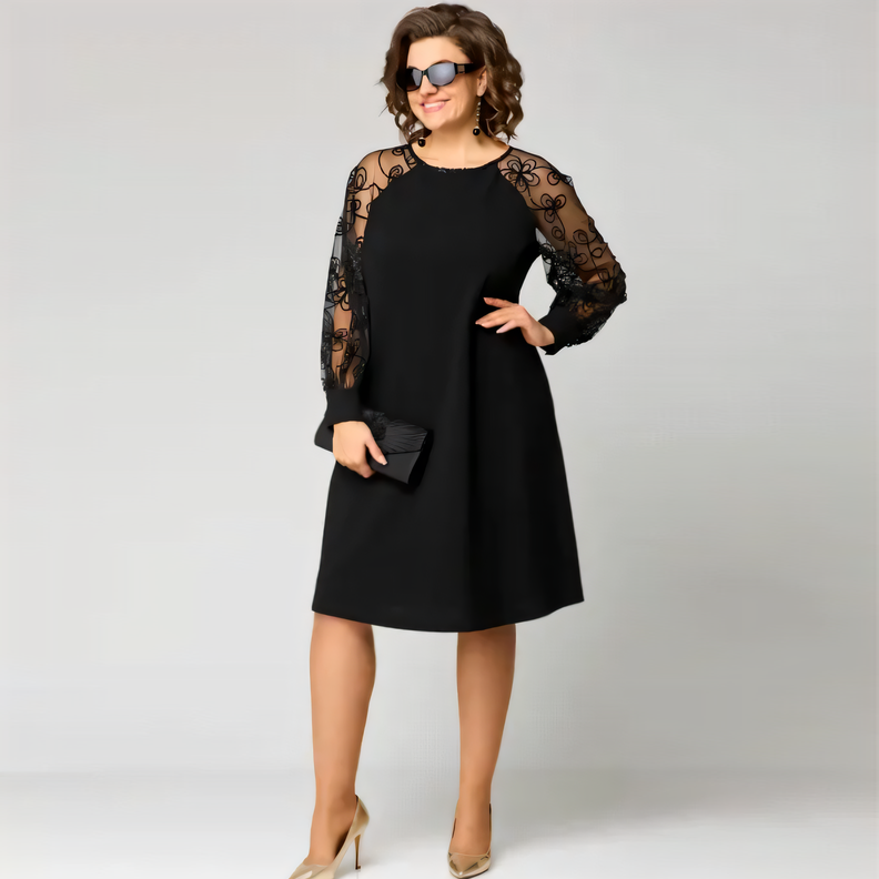 ⭐ 2025 Nieuwe Kanten Jurken Met Ronde Hals