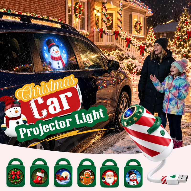 Merry Ride kerstprojector voor de auto