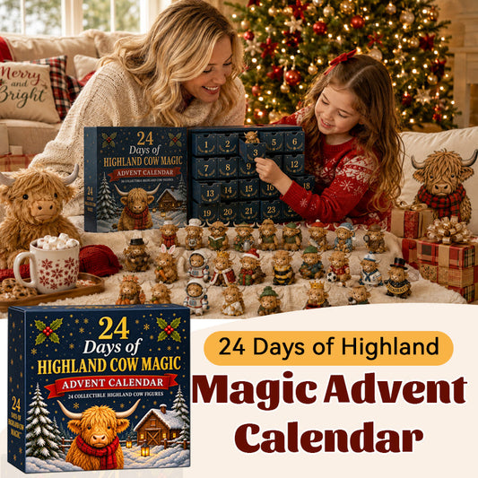 🐮Magische 24-daagse adventskalender met Schotse Hooglander (3D)