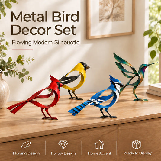🕊️Elegant en minimalistisch metalen vogelsculptuur – Vluchtige momenten van lichtheid in de natuur!