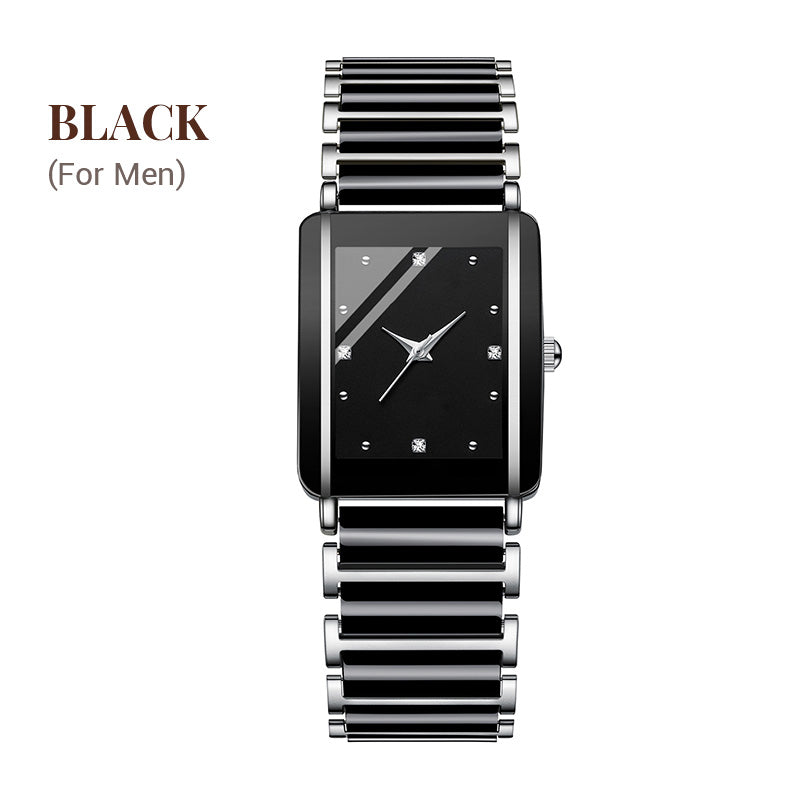 ⌚ Elegant horloge met keramische band — 3ATM waterbestendig, quartz, inclusief geschenkdoos