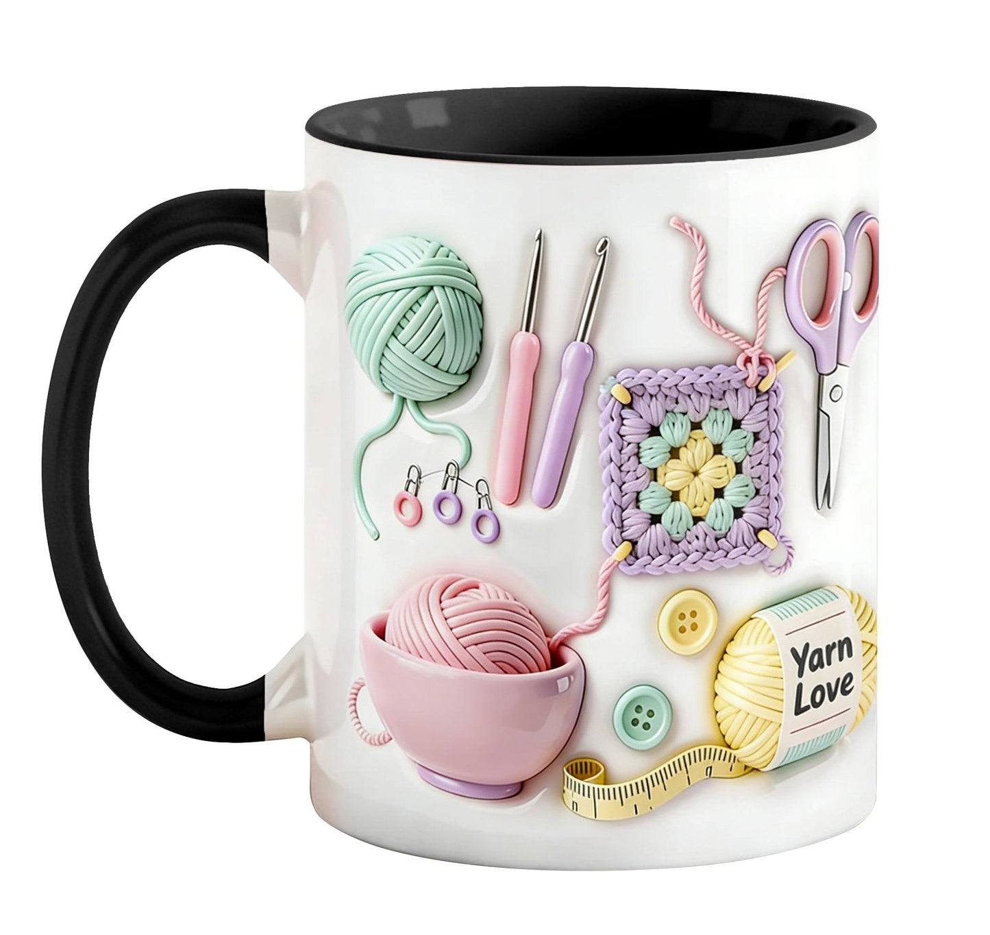 🧶 Beker met "Yarn Love" – Een cadeau voor handwerkers en creatieve geeste