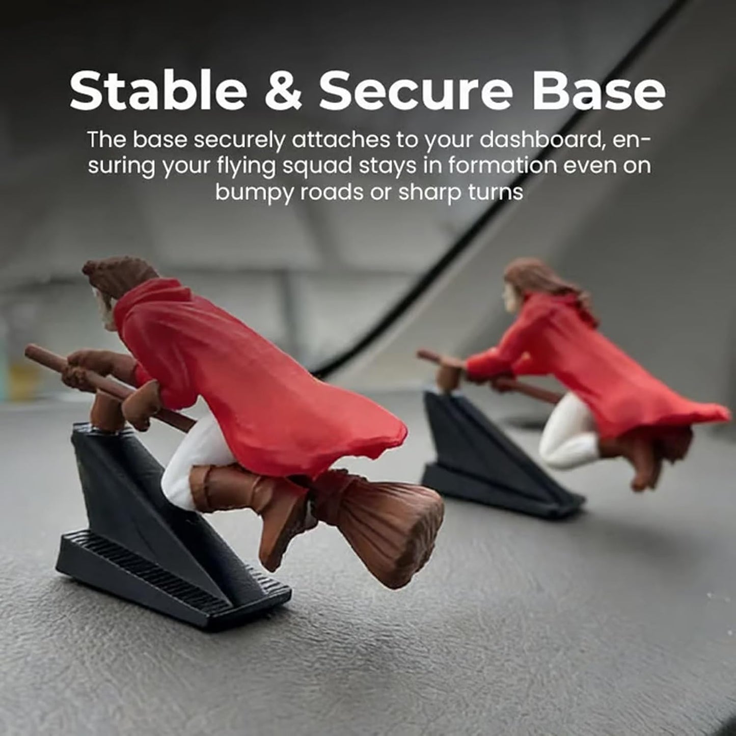 🚗Fantasy-autodecoratie – 🧙‍♀️Heksen- en tovenaarsbezemsteel-dashboard-drift-ornamenten✨