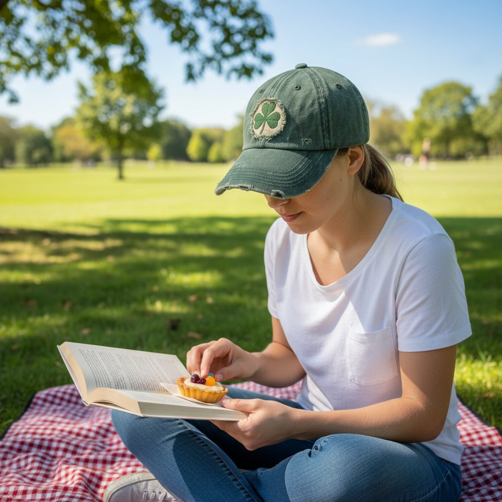 Vintage Shamrock Baseball Cap – Een symbool voor Iers geluk en tijdloze stijl