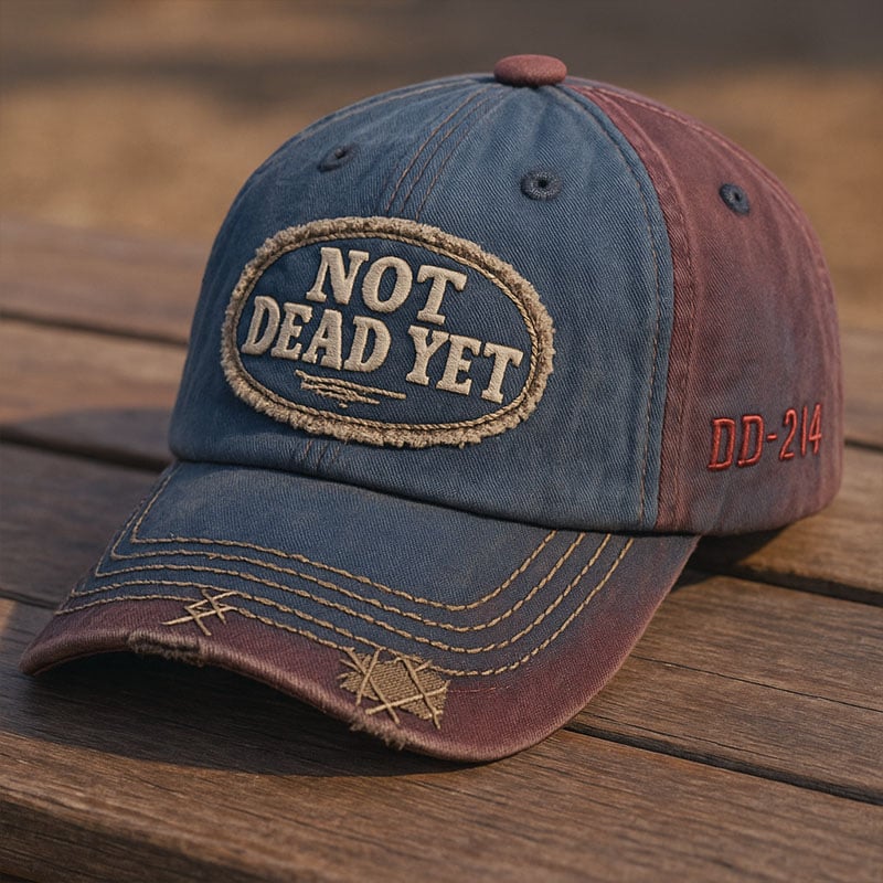 NOT DEAD YET - Vintage gewassen baseballpet