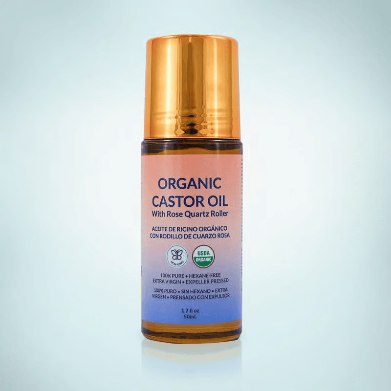 🌿 ✨ Roll-on met biologische castorolie - voor een stralende huid, weelderig haar en ontspannin