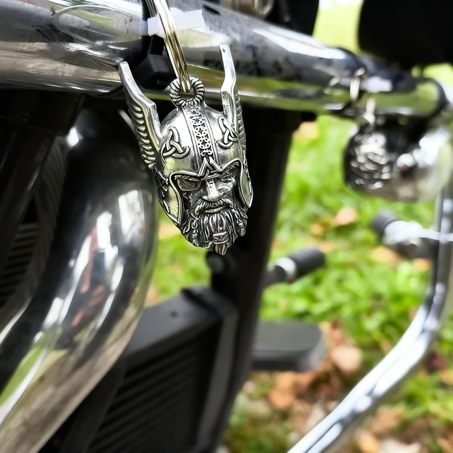 🛡️  Odin's Viking-talisman sleutelhanger beschermingsamule 🔔