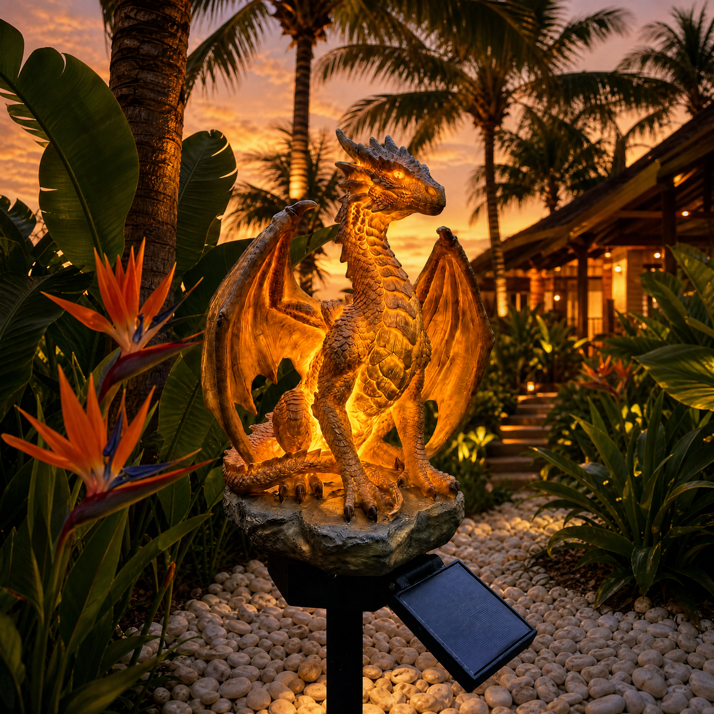 🐉Dragon Legacy Golden Ember Editie – Tuinlamp op Zonne-energi