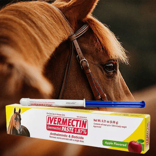 Ivermectine-pasta voor paarden 1,87% in tubes van 6,08