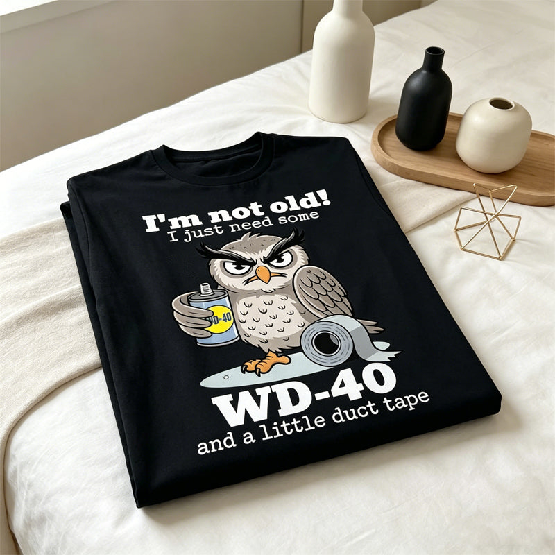 Uil: Ik ben niet oud, ik heb gewoon wat T-shirts nodi
