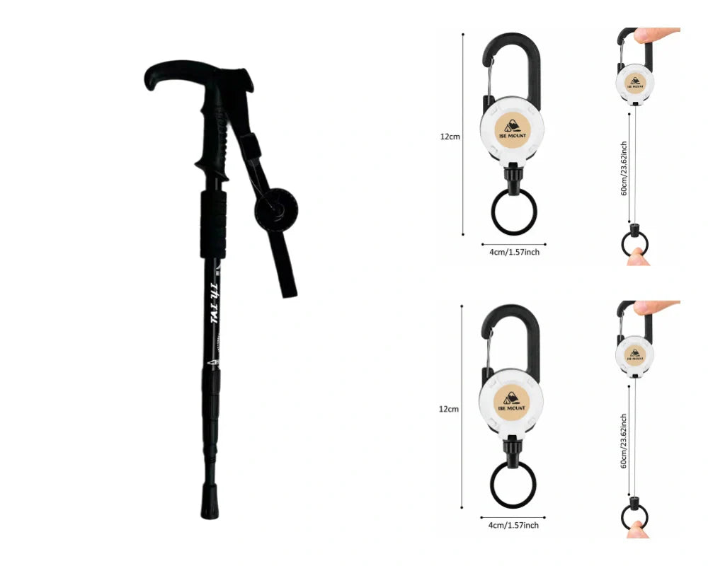Verstelbare aluminium wandelstok
