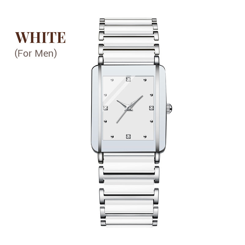 ⌚ Elegant horloge met keramische band — 3ATM waterbestendig, quartz, inclusief geschenkdoos