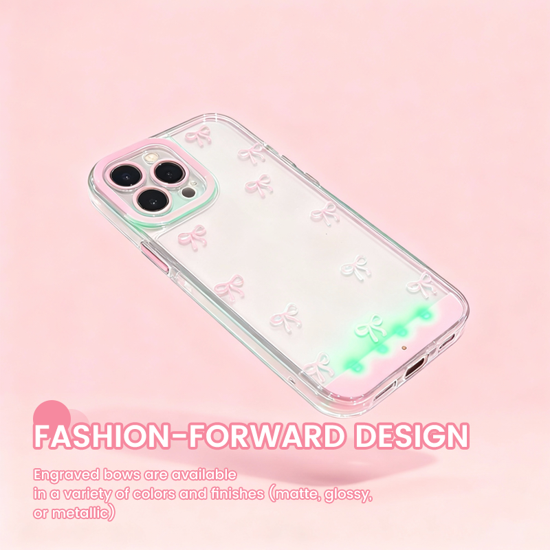 🎀Verlichte strik anti-drop telefoonhoesj