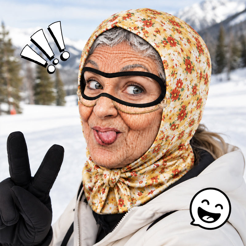 Grappig oma-skimasker voor feestjes en als geintje