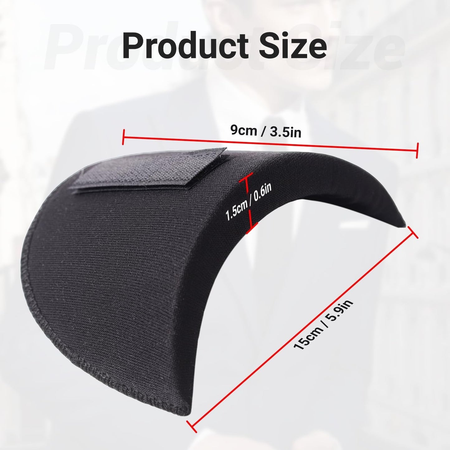 2 paar ingezette schoudervullinge