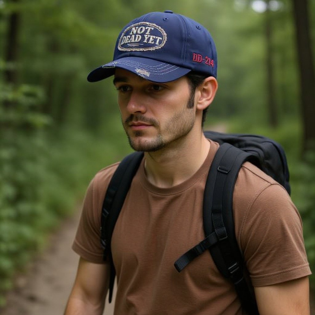 NOT DEAD YET - Vintage gewassen baseballpet