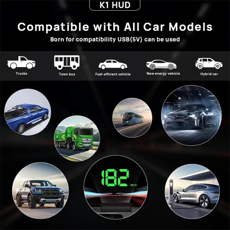 🔥🔥Head-up display auto GPS digitale snelheidsmeter