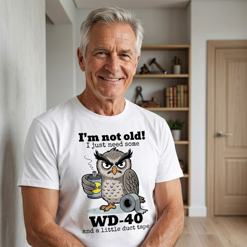 Uil: Ik ben niet oud, ik heb gewoon wat T-shirts nodi